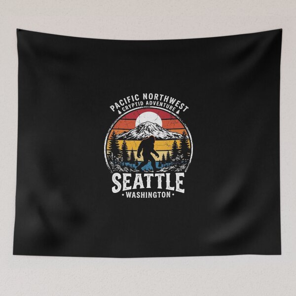 Item preview, Seattle Washington Bigfoot PNW Cryptid Adventure designed and sold by dudelinart.