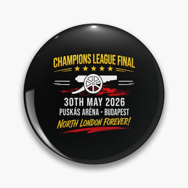 Item preview, Arsenal - Arsenal Final 2026, Budapest Champions League, North London Football, Arsenal Premier League Champions, Gunners, Mikel Arteta, Arsenal Champions League Final 2026 designed and sold by linia-by-cinta.
