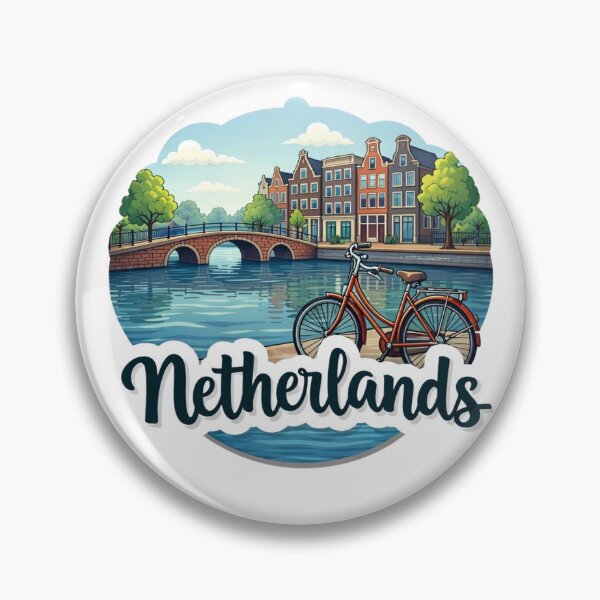 Item preview, Netherlands Canal & Bicycle designed and sold by Myra365Art.