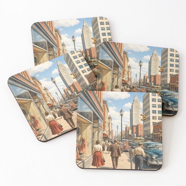 Item preview, Vintage City Street Scene designed and sold by smktheduck.