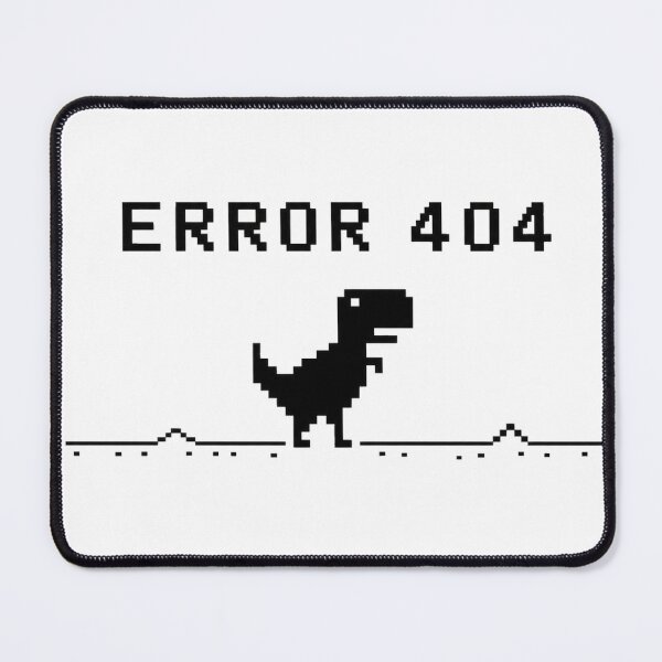 Item preview, Retro ERROR 404 Dinosaur Pixel Art Sticker designed and sold by ClickToSticker.