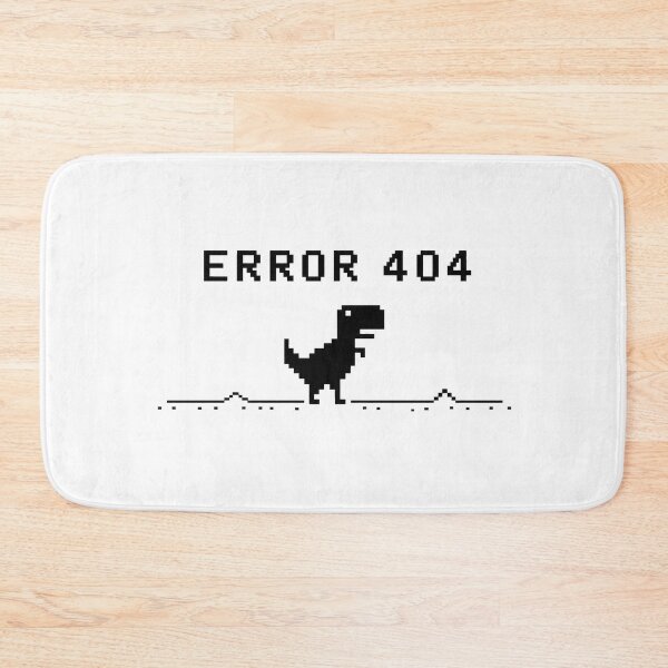 Item preview, Retro ERROR 404 Dinosaur Pixel Art Sticker designed and sold by ClickToSticker.