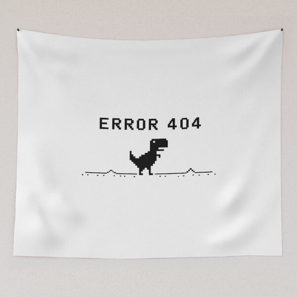Item preview, Retro ERROR 404 Dinosaur Pixel Art Sticker designed and sold by ClickToSticker.
