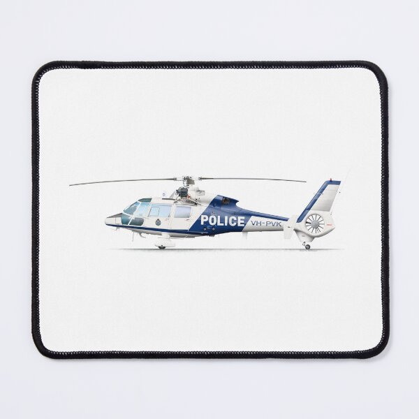 Item preview, Aerospatiale AS365C1 VH-PVK VicPol 1986 designed and sold by Grubby Fingers Aircraft Illustration.