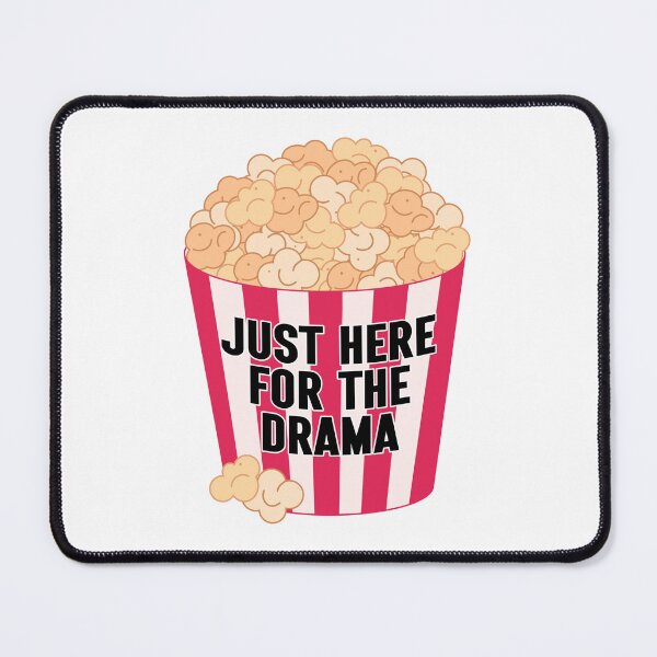 Item preview, Just Here For The Drama - Popcorn Bucket designed and sold by GlitterArtySVG.