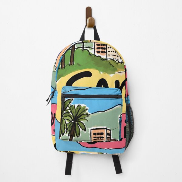 Item preview, San Jose California Cute Beach Retro Cityscape Pastel designed and sold by HowToCanadian.