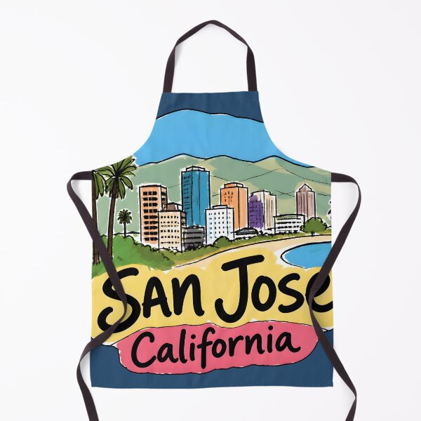 Item preview, San Jose California Cute Beach Retro Cityscape Pastel designed and sold by HowToCanadian.