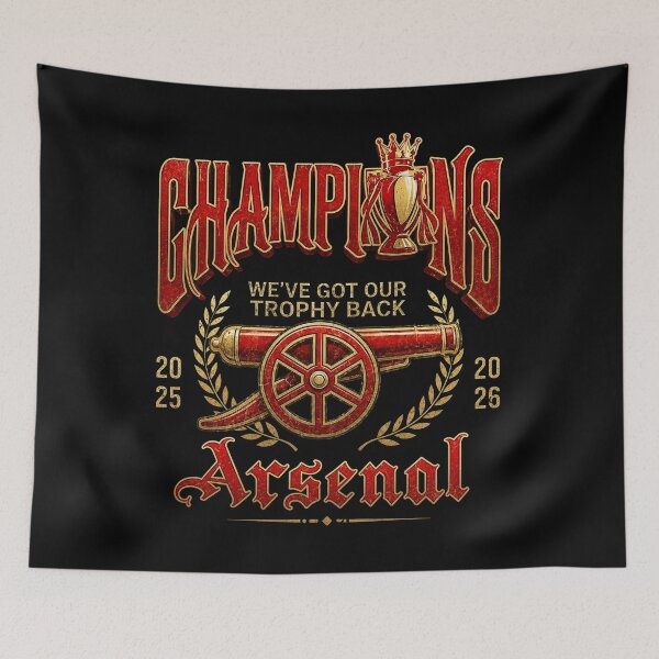 Item preview, Arsenal - Arsenal Final 2026, Budapest Champions League, North London Football, Arsenal Premier League Champions, Gunners, Mikel Arteta, Arsenal Champions League Final 2026 designed and sold by linia-by-cinta.