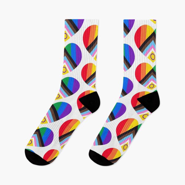Item preview, Intersex-inclusive progress pride flag heart  designed and sold by adriab.