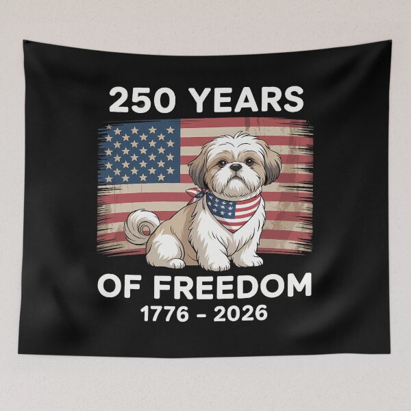 Item preview, 250 Years America Anniversary Shih tzu 250th Anniversary designed and sold by TyraYoung.