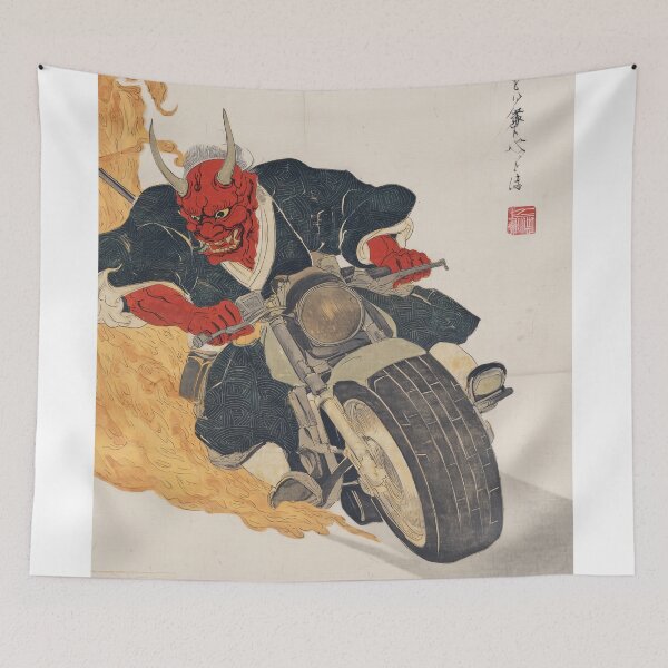 Item preview, Demon Rider on Fiery Motorcycle designed and sold by lautir.