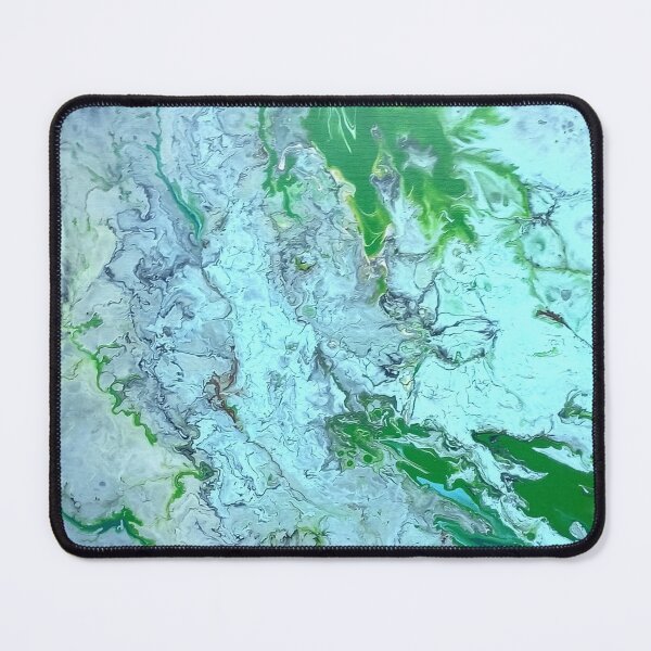 Item preview, Deserto verde - Green Fluid art designed and sold by Verdiami.