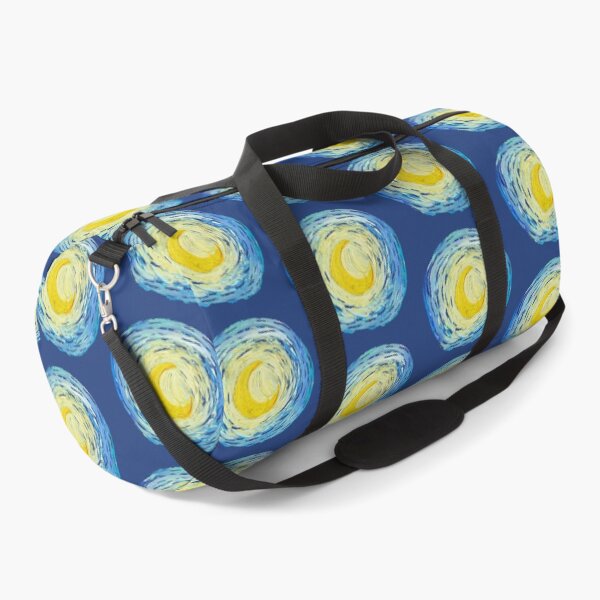 Item preview, Starry Night Inspired Crescent Moon – Circular Textured Brushstroke Artwork designed and sold by EmeraldeaArt.