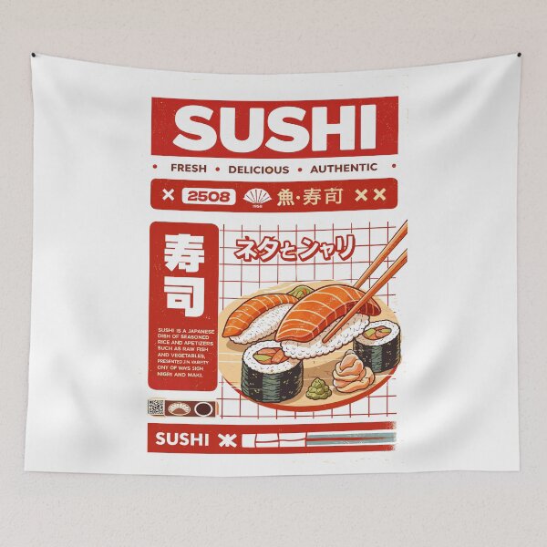Item preview, Sushi Fresh Delicious Authentic designed and sold by Matinez Pink.