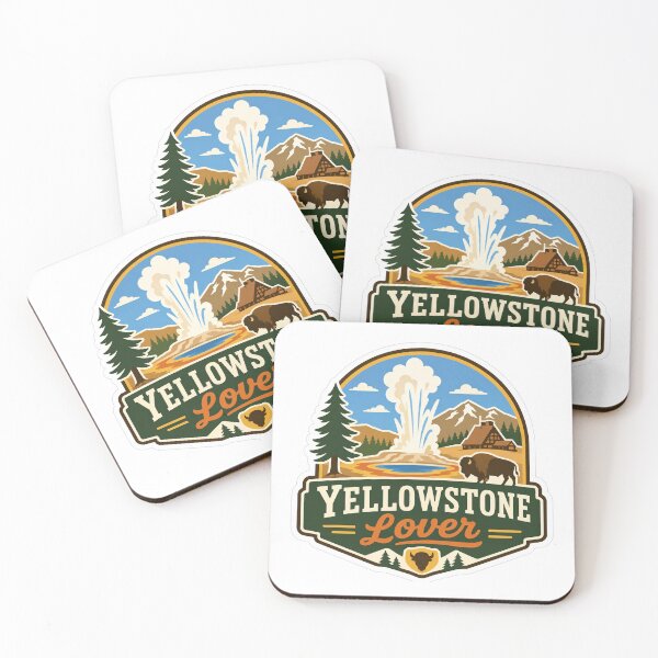 Item preview, Yellowstone Lover Vintage National Park Badge designed and sold by Beyond Destinations.