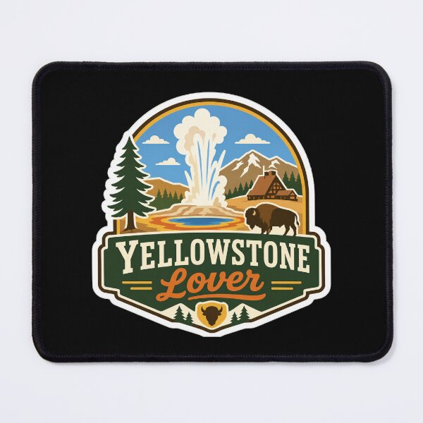 Item preview, Yellowstone Lover Vintage National Park Badge designed and sold by Beyond Destinations.