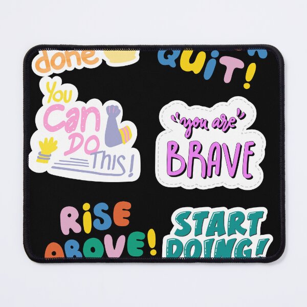 Item preview, Cute Motivational Quotes Sticker Pack You Can Do This designed and sold by thazinart.