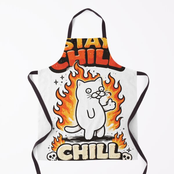 Item preview, Chill Cat Fire T-Shirt designed and sold by Matinez Pink.