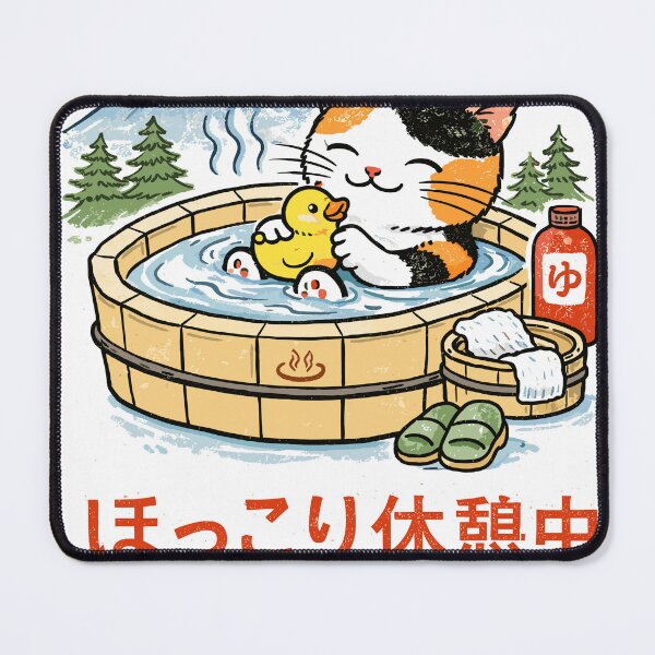 Item preview, Relaxing Cat in Hot Tub designed and sold by Matinez Pink.