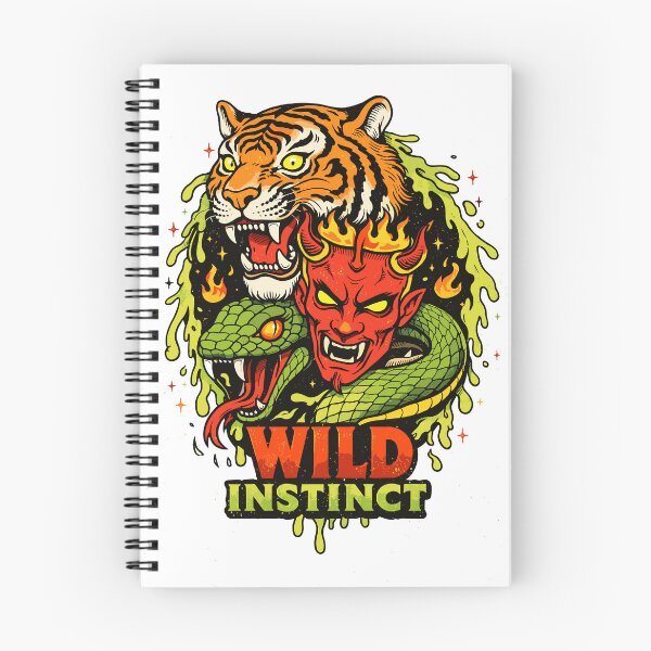 Item preview, Wild Instinct Tiger Devil Snake designed and sold by Matinez Pink.