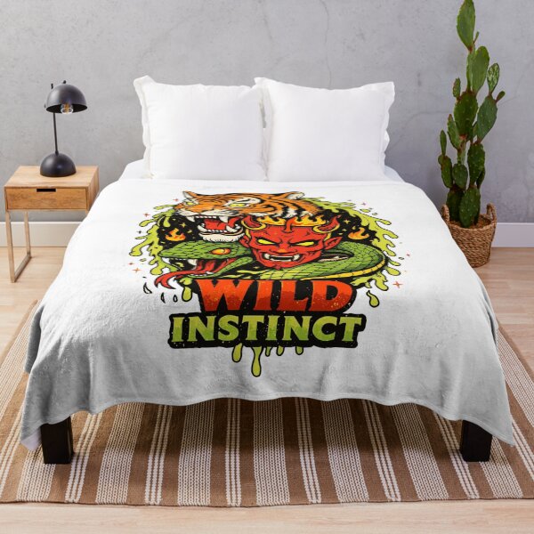 Item preview, Wild Instinct Tiger Devil Snake designed and sold by Matinez Pink.