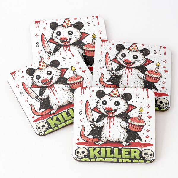 Item preview, Killer Birthday Party Possum designed and sold by Matinez Pink.