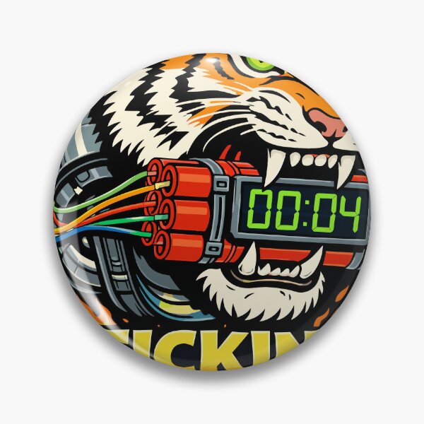 Item preview, Ticking Timebomb Tiger T-Shirt designed and sold by Matinez Pink.