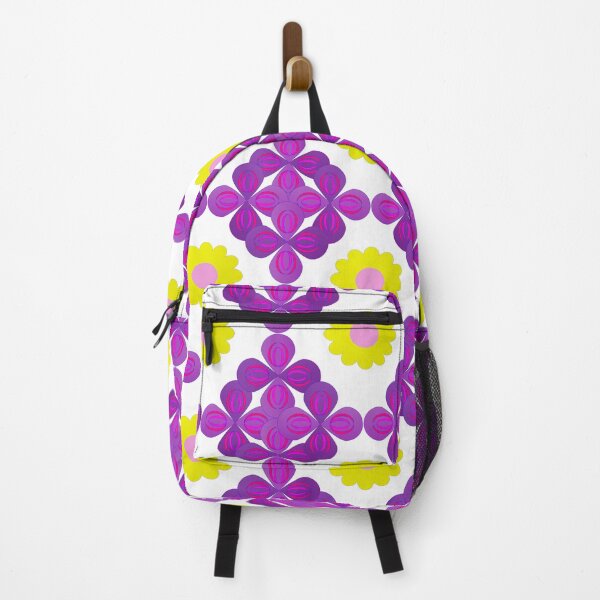 Item preview, Colorful Floral Geometric Seamless Pattern with Purple and Yellow Flowers Background designed and sold by Ei-Ei.