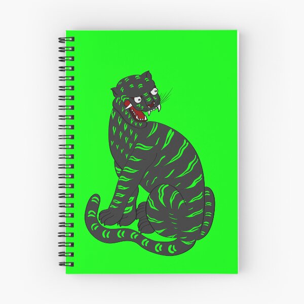 Item preview, Korean Folk Art Tiger — Neon / Dark designed and sold by DaHaeStudio.