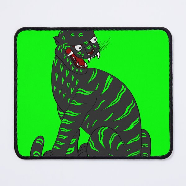 Item preview, Korean Folk Art Tiger — Neon / Dark designed and sold by DaHaeStudio.