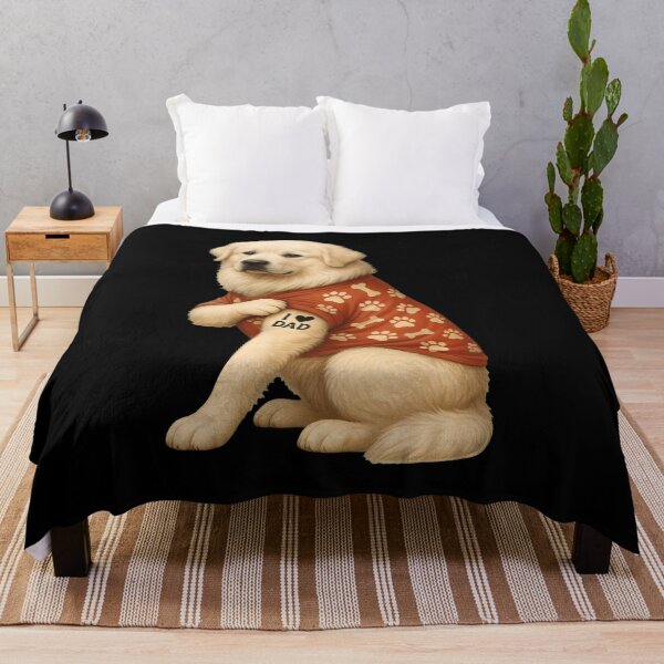 Item preview, Golden Retriever Dog I Love Dad Tattoo Shirt designed and sold by SoyLamderma.