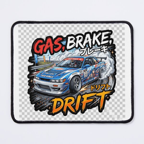 Item preview, Gas Brake Drift JDM Tuner Car Anime Street Racing Sticker designed and sold by R & K Fashions.