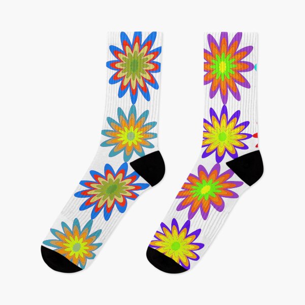 Item preview, Colorful Abstract Flower Seamless Pattern with Retro Floral Shapes Background designed and sold by EiArtist.