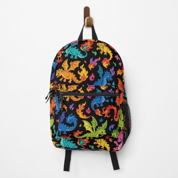 Item preview, Dragon Pattern - Cute Dark Fire Fantasy designed and sold by FlatInkStudio.