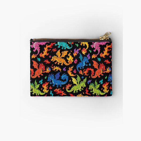 Item preview, Dragon Pattern - Cute Dark Fire Fantasy designed and sold by FlatInkStudio.