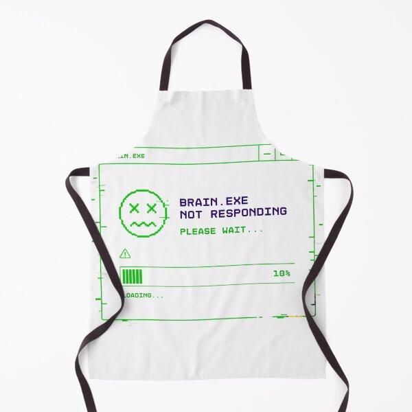 Item preview, Brain.exe Not Responding – Funny Tech Glitch Error Aesthetic Design designed and sold by Devinaamelia.