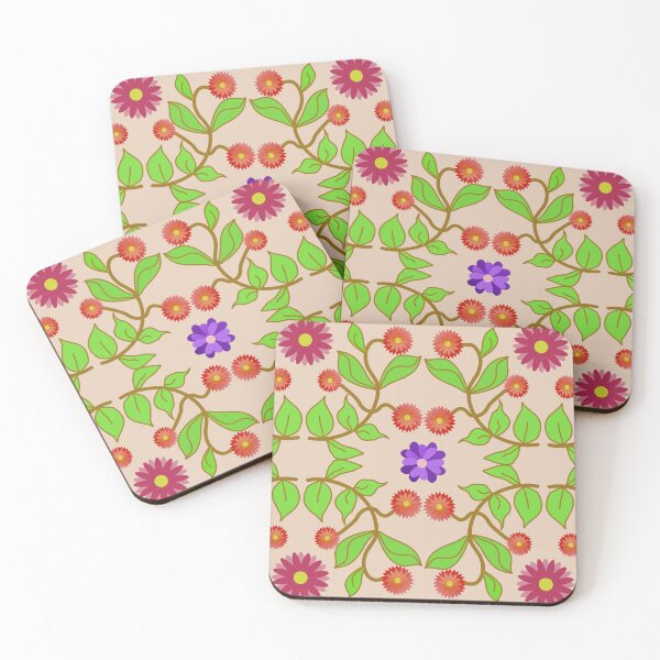 Item preview, Decorative Leaf and Flower Seamless Pattern with Botanical Folk Art Design designed and sold by EiArtist.