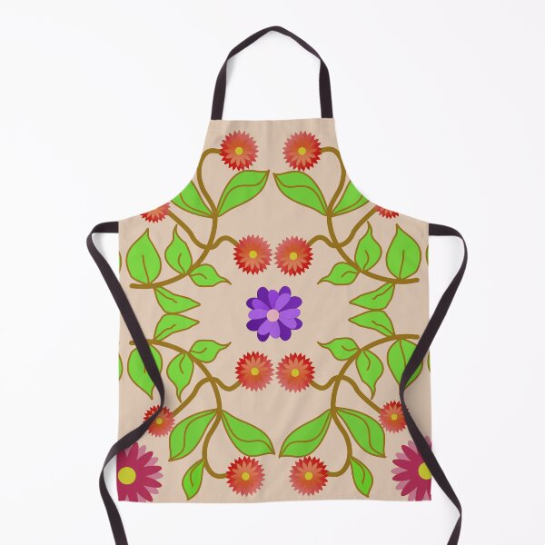 Item preview, Decorative Leaf and Flower Seamless Pattern with Botanical Folk Art Design designed and sold by Ei-Ei.