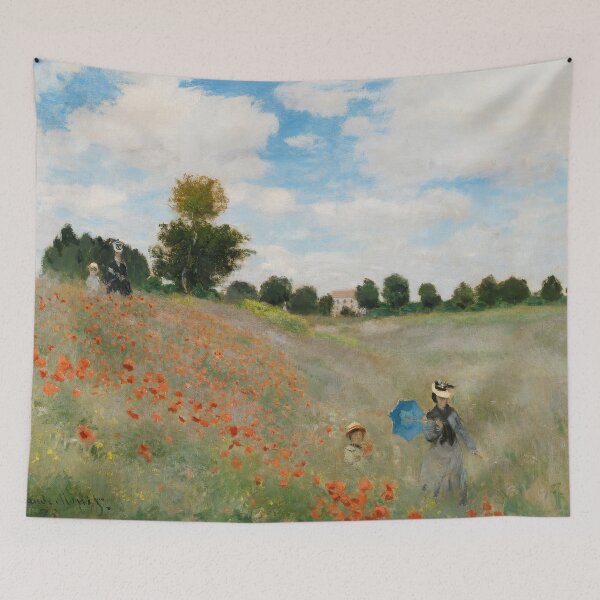Item preview, Claude Monet Poppy Field Impressionist Meadow Wall Art designed and sold by TheSoulOfArt.