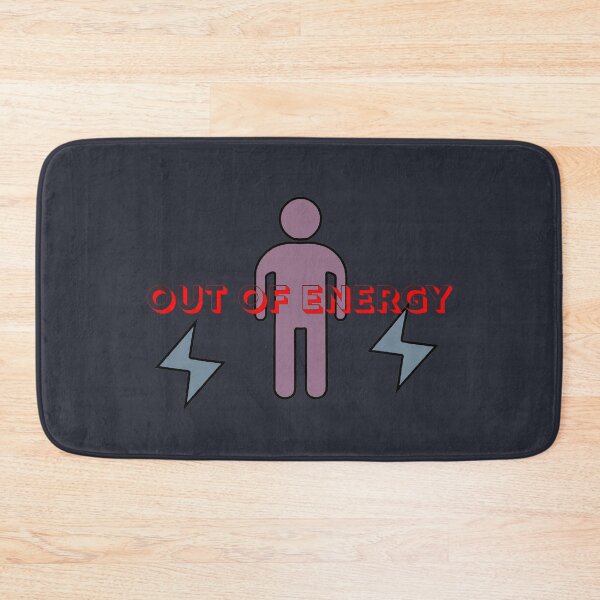 Item preview, Out of Energy – Low Battery Human Icon designed and sold by ChernivtsiSkoda.