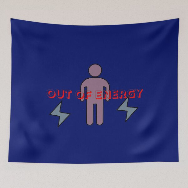 Item preview, Out of Energy – Low Battery Human Icon designed and sold by ChernivtsiSkoda.