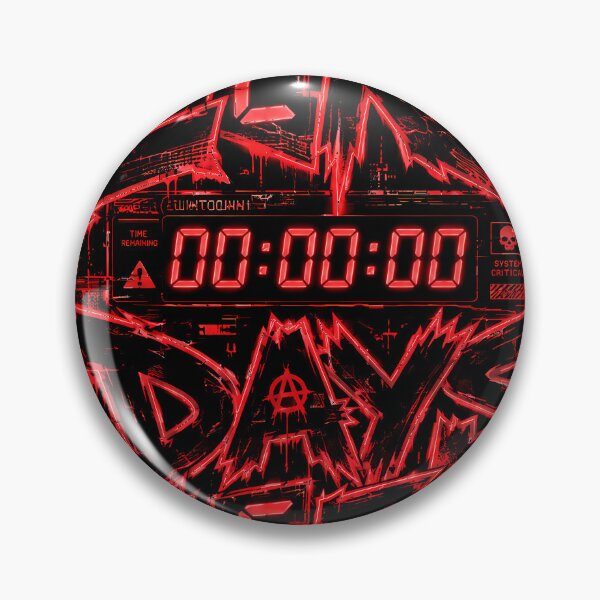 Item preview, Zero Days Left - Cyberpunk Hacker Glitch Art designed and sold by etuvibes.