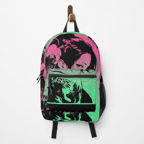 Item preview, Dark Flower Cyberpunk Aesthetic Vaporwave Anime Manga Girl Japanese Streetwear #752 designed and sold by mika-gallery.