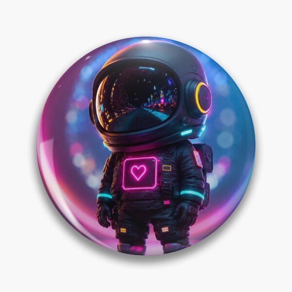 Item preview, Neon Orbit Astronaut designed and sold by Tanu Biswas.