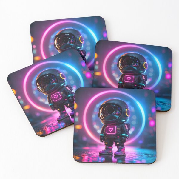 Item preview, Neon Orbit Astronaut designed and sold by Tanu Biswas.