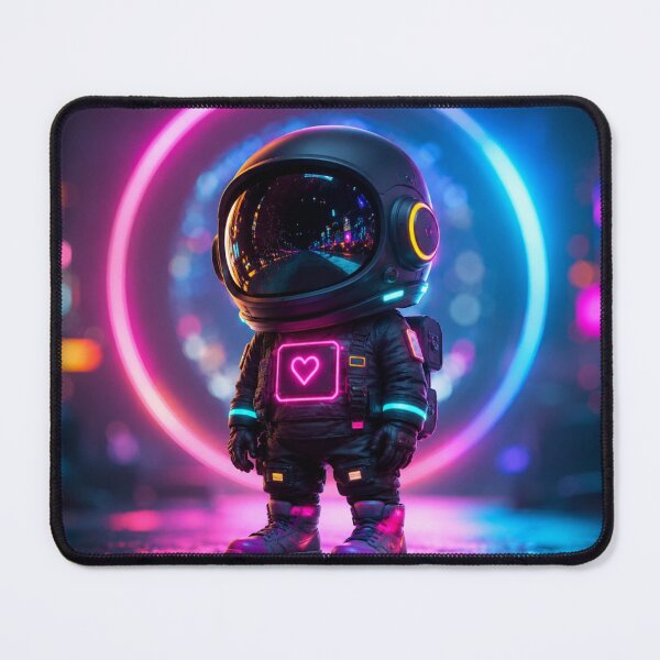 Item preview, Neon Orbit Astronaut designed and sold by Tanu Biswas.
