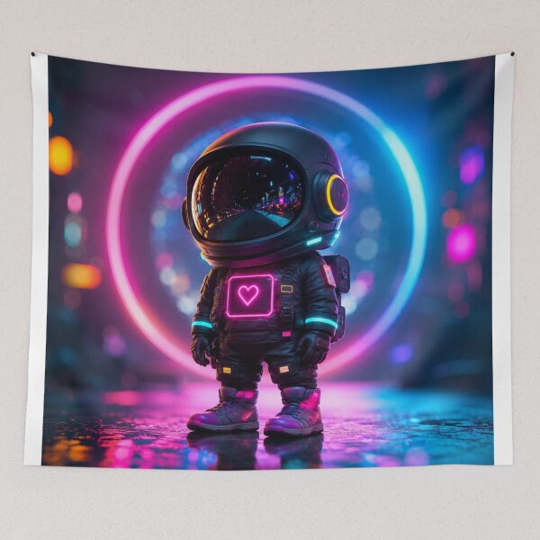 Item preview, Neon Orbit Astronaut designed and sold by Tanu Biswas.