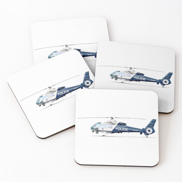 Item preview, Aerospatiale AS365C1 VH-PVF VicPol 2001 designed and sold by Grubby Fingers Aircraft Illustration.