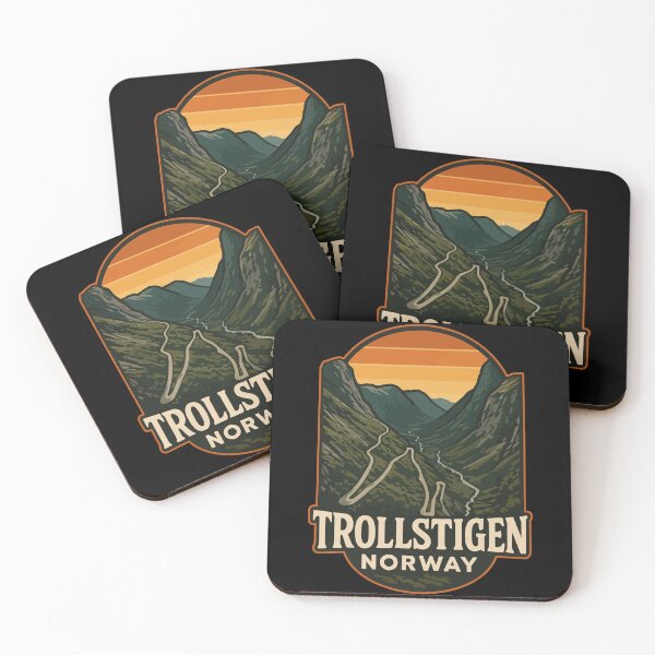 Item preview, Trollstigen Norway Retro Travel designed and sold by TomFrontierArt.