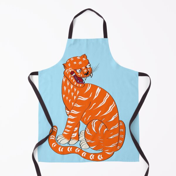 Item preview, Korean Folk Art Tiger — Sky Blue designed and sold by DaHaeStudio.